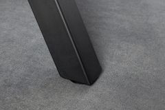 Industrial Bartisch WILD 120cm grau Wildeichen-Design schwarz Metall X-Gestell