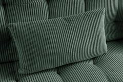 Modernes Schlafsofa JAZZ 190cm grün Cord 3-Sitzer Couch