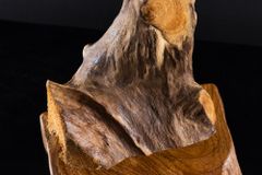 Massives Teakholz Ornament FLAME 30-40cm Treibholz Dekoration