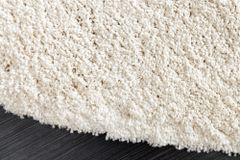 Design Teppich ORGANIC 180x120cm creme Hochflor Indoor-Teppich organische Form