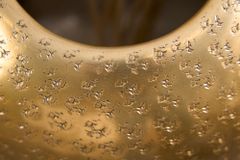 Elegante Vase ORIENTAL 50cm gold im Wild Hammerschlag Design