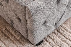 Design Boxbett PARIS 180x200 cm grau Bouclé Chesterfield