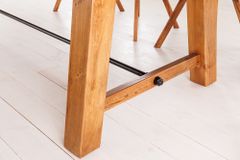 Massiver Esstisch FINCA 300cm vintage braun Pinienholz Bohlenoptik