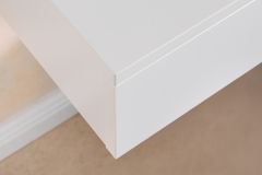 Hängender Nachttisch FLOATING 35cm weiß Regal mit Schublade
