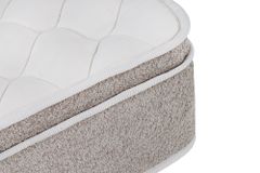 Ergonomische Boxspringmatratze CLOUD FLEX 180x200cm greige Tonnentaschenfederkern 9-Zonen