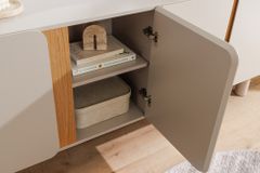 Sideboard COSMO 180cm kaschmir beige Eiche Soft Close Stauraum