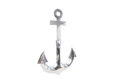 Maritime Wanddekoration SEVEN SEAS 70cm silber 3D Anker