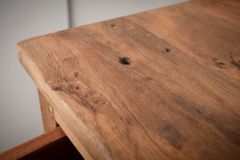 Massives Weinregal HEMINGWAY 56cm recyceltes Massivholz Weinschrank für 16 Flaschen