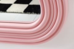 Design Wandspiegel ALICE II 100cm pastell rosa