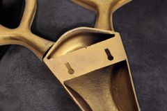 Moderne Wanddekoration VEADO 100cm gold Hirschgeweih