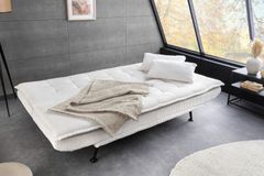 Modernes Schlafsofa JAZZ 190cm beige Cord 3-Sitzer Couch