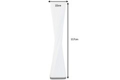 Moderne Design Stehlampe PARIS X 120cm weiß Stehleuchte