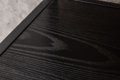 Industrial Bücherregal SLIM LINE 185cm Esche schwarz sechs Regalböden