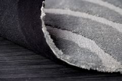 Design Teppich WAVE 240x170cm grau 3D-Effekt