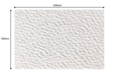 3D Hochflor Teppich DUNE 230x160cm beige Hoch-Tief-Effekt