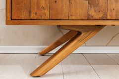 Massives Sideboard FINCA 150cm vintage braun recyceltes Pinienholz