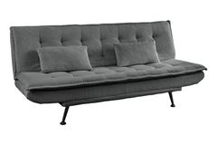 Modernes Schlafsofa JAZZ 190cm grau Cord 3-Sitzer Couch