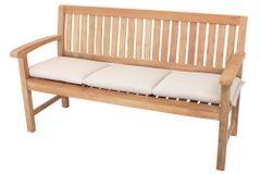 Outdoor Kissen ROG 45x150cm beige Sitzkissen Polster-Auflage für 3-Sitzer Bank