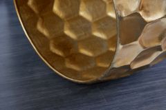 Design Beistelltisch ORGANIC ORIENT 55cm gold Metall Hammerschlag Nachttisch handmade rund