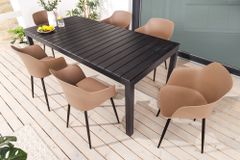 Nachhaltiger Design Stuhl UPCYCLING ME braun 70% Kaffeefaser Indoor Outdoor