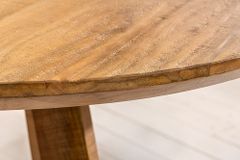 Runder Esstisch ART WOOD 120cm braun massiv Mangoholz