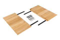 2er Set Ansteckplatten WILD OAK 50cm natur Wildeiche Verlängerung Schweizer Kante