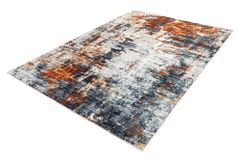 Design Teppich MODERN ART 230x160cm grau kupfer Kurzflor Indoor-Teppich