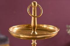 Etagere ORIENT 50cm gold mit drei Etagen im Hammerschlag Design