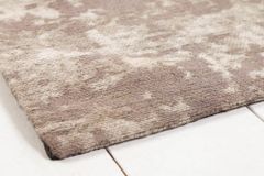Vintage Baumwoll-Teppich MODERN ART XXL 350x240cm beige-grau verwaschen Used Look