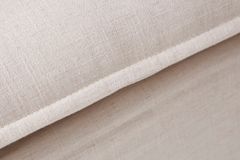 Großes 3-Sitzer Sofa HEAVEN 200cm natur beige Leinenstoff Federkern Hussensofa