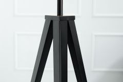 Elegante Stehlampe TRIPOD 145cm schwarz Retro Stehleuchte