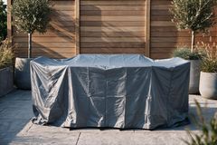 Rechteckige Schutzhaube PRESTIGE PROTECT 170cm anthrazit Abdeckung Sitzgruppe