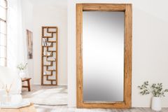 Massiver Spiegel JAVA 180cm natur recyceltes Teakholz hängend oder stehend