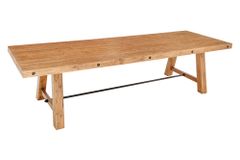 Massiver Esstisch FINCA 300cm vintage braun Pinienholz Bohlenoptik