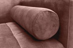 Modernes Schlafsofa COUTURE 200cm altrosa Microvelours 3-Sitzer Couch mit Schlaffunktion