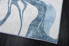 Moderner Teppich ART RUGS 230x160cm grau blau weiß Flachgewebe Indoor
