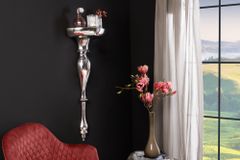Barocke Wandkonsole SCALA 80cm silber Aluminium Wandregal