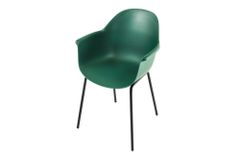 Nachhaltiger Design Stuhl UPCYCLING ME grün 75% Ocean Plastik Indoor Outdoor