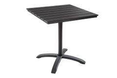 Moderner Bistrotisch DESIGNO 70cm anthrazit Aluminium wetterfest Outdoor Gartentisch