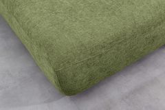 Modernes Schlafsofa ELYPSE 200cm grün Chenille 3-Sitzer Couch inkl. Kissen