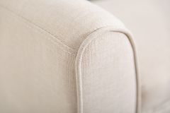Elegante Sitzbank SCARLETT 90cm beige mit Armlehnen