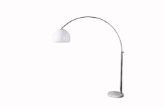 Ausziehbare Bogenlampe LOUNGE DEAL 175-205cm weiß Marmorfuß Stehlampe