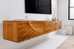 Massivholz TV-Bank SCORPION 160cm braun Mango Lowboard Hängeschrank