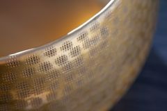 Handgefertigte Schalen 2er Set ORIENT gold Blumentopf im Hammerschlagdesign