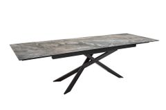 Ausziehbarer Esstisch EUPHORIA 180-220-260cm taupe anthrazit Keramik made in Italy