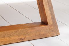 Design Bett SCORPION 180x200cm braun Mangoholz 3D Schnitzerei Massivholz Doppelbett
