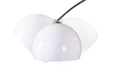 Ausziehbare Bogenlampe LOUNGE DEAL 175-205cm weiß Marmorfuß Stehlampe