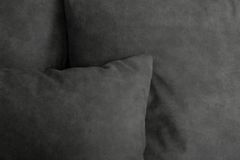 Big Sofa ELEGANCIA 285cm grau Microfaser XXL Couch inkl. Kissen Federkern