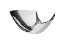 Moderne Schale ABSTRACT 30cm Aluminium poliert Dekoration