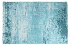 Vintage Teppich MODERN ART 240x160cm türkis beige verwaschen Used Look